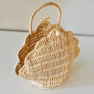 Cestas de juguete de ratán con forma de concha al por mayor, cestas para niños pequeños de fibra natural al precio más bajo - Product Image 3