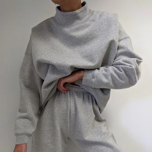 Women Mock Neck Sweatshirt Casual Daily Wear Pullover - Product Image 4