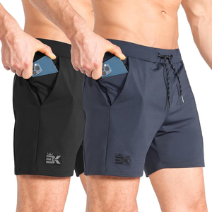Shorts de Playa para Hombre, de Color Sólido, Secado Rápido, con Bolsillos, Cintura Elástica, Tejido de Spandex y Poliéster, con Diseño Floral, 120g - Product Image 4