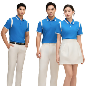 เสื้อยืดโปโลน้ำหนักเบาสำหรับทุกเพศ, เสื้อยืดผ้าฝ้าย65% ระบายอากาศได้ดีสำหรับใส่ได้ทั้งชายและหญิง35% งานโลจิสติกส์ที่มีประสิทธิภาพ - Product Image 1