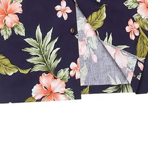 เสื้อเชิ้ตผู้ชายลายดอกไม้ ผ้าฝ้ายพรีเมียม พิมพ์ลายพาราไดซ์ สวมใส่สบายๆ สำหรับชายหาด น้ำหนักเบา แฟชั่นฤดูร้อน ผู้ผลิต OEM - Product Image 3