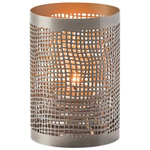Lanterne Ronde Vintage en Métal Découpé pour Bougie Votive, Finition Noir et Or, Décoration d'Intérieur, Éclairage - Product Image 4