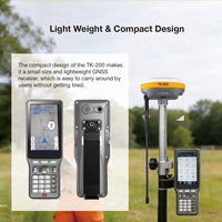 Peralatan Survei Visual Live View Stakeout GNSS RTK Receiver TK 200 AR, GPSRTK Rover dan Base GPSRTK Receiver Berkualitas Tinggi