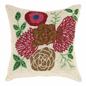 Fundas de Cojín Decorativas Modernas con Cuentas de Vidrio Florales, Hechas a Mano, para Sofá - Product Image 2