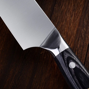 Couteau de Chef Professionnel 2026 en Acier Carbone Élevé, Tranchant comme un Rasoir, Manche en Bois Naturel, Fournisseur d'Usine - Product Image 5