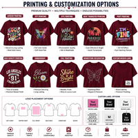 T-shirt court personnalisé pour femme, manches courtes, col rond, 100 % coton respirant de haute qualité, motif « Kindness Wins », décontracté, printemps
