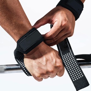 Gym Lifting Straps 23" Cotton Wrist Straps for Weightlifting Workout Powerlifting <b>Strength</b> <b>Training</b> and Deadlifts for Men - Product Image 3