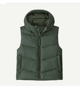 Chaleco Acolchado de Algodón y Spandex para Mujer con Cuello Alto y Capucha, Sin Mangas, Corto, Tipo Gilet, Precio Razonable - Product Image 1