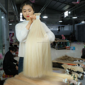 ผู้ผลิตมืออาชีพขายส่งผู้ขายผมบริสุทธิ์รวมกลุ่มผมมนุษย์ 100% ผมดิบจํานวนมากนุ่มและเป็นไหมคุณภาพสูง - Product Image 5