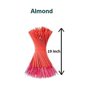 Bâtonnets d'encens de 19 pouces, fourniture en vrac de bâtons d'encens naturel aux amandes les plus vendus (rouge) - Product Image 1