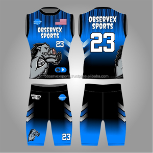 Uniforme de sublimación 7v7, uniformes 7on7 de primera calidad, transpirables, de secado rápido, de spandex, conjunto de camiseta y pantalones cortos para fútbol americano con bandera 7 contra 7 - Product Image 1