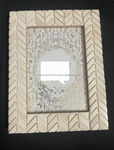 Extreme Quality Handmade Bone Inlay Photo <b>Frame</b> Elegant Geometric Design Luxury Home Office Timeless Decor UV <b>Printing</b> Creative - Product Image 1