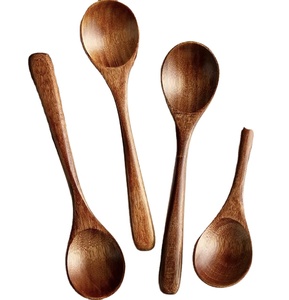 Cuchara de Madera Premium de Vietnam para Mezclar, Freír y Cocinar, Utensilio de Cocina Hecho a Mano, Vajilla Duradera - Product Image 1