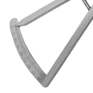 Calibrador dental Castroviejo modificado Weiss de 6.75″ curvado, 0-40 mm, herramienta de medición de precisión de acero inoxidable - Product Image 6