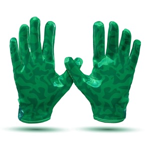 Fabricant de premier plan, service OEM, gants de football personnalisés, poignées antidérapantes, sangle de poignet réglable, fermeture à boucle et crochet, nouveau design, gants de sport - Product Image 2