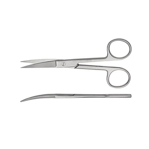 Tijeras Quirúrgicas Premium de 14.5cm, Rectas y Curvas, de Acero Inoxidable, Afiladas y con Punta Ciega, Instrumentos Médicos para Aplicación de Apósitos, con Certificación CE e ISO - Product Image 2