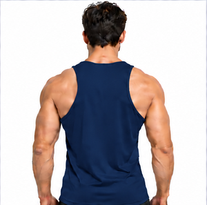 Custom Logo <b>Mens</b> Tank Tops Fitness Sportswear Breathable Sleeveless <b>Singlet</b> Gym Muscle Vest Summer Casual Cotton Plus Size OEM O - Product Image 5