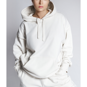 Women 100% Cotton Winter Lined Breathable Heavy Weight Boxy Oversized <b>Zip</b>-Up Hoodies with Puff Print - Product Image 6