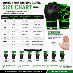 ถุงมือ MMA แบบกำหนดเอง 12 ออนซ์ น้ำหนักเบา ทำจากหนัง PU แบบนิ้วเปิด สายรัดข้อมือปรับได้ สำหรับฝึกซ้อมมวย บ็อกซิ่ง UFC คิกบ็อกซิ่ง - Product Image 3