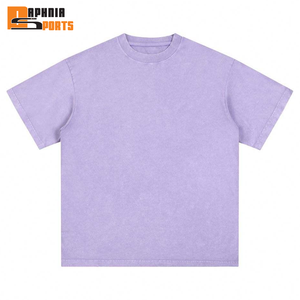 Camisetas de Manga Corta para Hombre, Personalizadas con Logotipo, Lavado Ácido, Jersey Sólido, 100% Algodón, Impresión Digital, Colores y Tallas Personalizadas - Product Image 1
