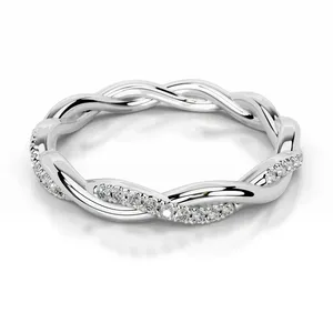 Anillo de Boda Oravique con Diamante Cultivado en Laboratorio, Certificado IGI - Product Image 1