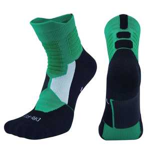 Calcetines Deportivos Antibacterianos de Felpa, Medias de Baloncesto hasta la Pantorrilla para Hombre y Mujer, Calcetines Deportivos de Élite para Adultos - Product Image 2