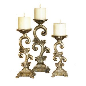Support de bougie à 5 bras en aluminium finition dorée antique pour la décoration intérieure et extérieure de la maison et les mariages (vente en gros) - Product Image 5
