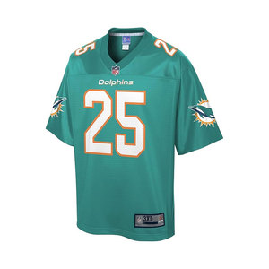 Miami Dolphins Howard 25 Jersey Men's V-Neck Short Sleeve Mesh Football Apparel Moisture Wicking Team Name Print - Product Image 2