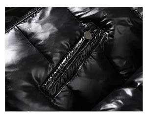 Chaqueta Acolchada Premium para Hombre, Chaqueta de Invierno con Relleno de Plumón, Impermeable, Ropa de Moda Urbana para Exteriores - Product Image 4