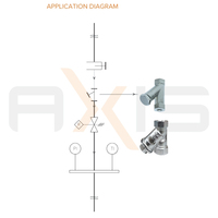 Filtre de type Y STR en acier inoxydable 316, 40 microns, 30 kg/cm², 1/4 1/2 NPT, pour systèmes de protection contre la contre-pression et analyseurs de conditionnement de l'eau