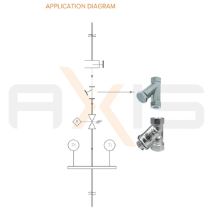ตัวกรองแบบ Y-Type ยี่ห้อ Axis STR รุ่น SS316 ขนาด 40 ไมครอน รับแรงดัน 30 กก./ตร.ซม. ขนาดเกลียว 1/4 1/2 NPT สำหรับเครื่องวิเคราะห์ปรับสภาพน้ำ พร้อมระบบป้องกันแรงดันย้อนกลับ - Product Image 6