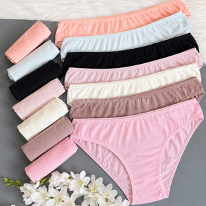 Venta al por Mayor de Bragas de Algodón para Mujer, Transpirables, con Decoración de Encaje, Sin Costuras, de Talle Bajo, Lote de Ropa Interior Femenina - Product Image 1