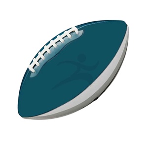 Ballon de rugby classique en caoutchouc extensible, design personnalisé, logo couleur sur mesure, pour sports de plein air, vente en gros 2026 - Product Image 2
