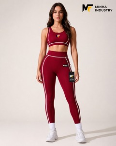 Leggings de compression sans couture en bambou pour femme, taille mi-haute, antibactériens, respirants, pour le yoga, la gym et l'entraînement – Collection Hiver - Product Image 2