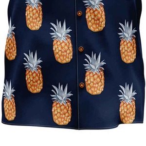 Chemise décontractée pour homme Beach Resort, 100% coton, coupe ample, manches anti-plis, chemises hawaïennes pour homme - Product Image 6