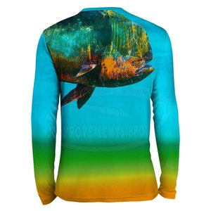 Nueva llegada manga larga sublimación pesca Jersey logotipo personalizado sublimación pesca Jersey - Product Image 5