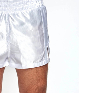Shorts de Muay Thai para Hombre, Lisos, Elásticos, para Lucha, MMA, Kick Boxing, con Bordado de Cuero Personalizado, Venta al Por Mayor de Fábrica - Product Image 4