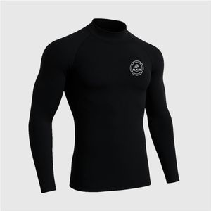 เสื้อรัดรูปป้องกันรังสียูวีสำหรับผู้ชาย ระบายอากาศได้ดี คอเต่า แขนยาว ผ้าหนา - Product Image 5