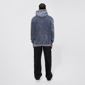 Sweat à capuche pour homme 100% Coton, coupe oversize, en molleton bouclette épais, délavé à l'acide, effet soleil et vieilli, pour l'hiver, Fourniture ODM - Product Image 2