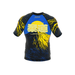 T-shirt de compression unisexe à manches courtes Samurai Warrior, impression par sublimation, logo frontal, UPF50+, séchage rapide, polyester - Product Image 4