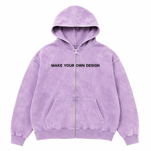 Fournisseur de vêtements de marque privée : Sweat à capuche zippé streetwear personnalisé, impression en relief, broderie, tissu épais - Product Image 1
