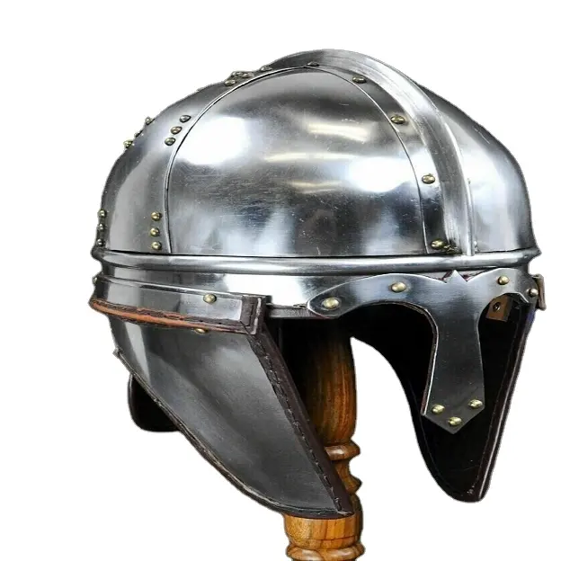 Helm Hidung bisa dipakai gaya antik helm visor baja besi abad pertengahan tersedia harga murah