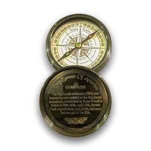 Boussole Nautique Vintage Personnalisée Gravée sur Mesure en Laiton pour Camping, Randonnée, Survie, Poche, Maison, Bureau - Product Image 2