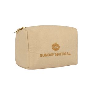 Wholesale Custom Eco-Friendly Canvas <b>Pouch</b> Organizer Zipper <b>Travel</b> Makeup Cosmetic Bag Screen Printed Customizable Design - Product Image 1