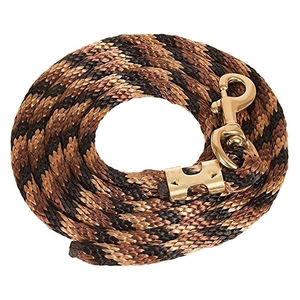 Corde de trelage en nylon et acier inoxydable durable de 9 pieds, avec mousqueton robuste, tressée, pour l'entraînement et la manipulation quotidienne des chevaux, souple - Product Image 1