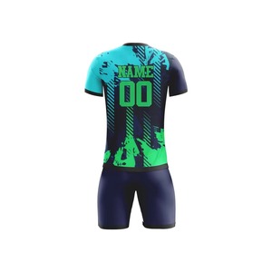 Uniforme de Fútbol Personalizado al por Mayor, Fabricante OEM, Conjunto de Camiseta y Pantalones Cortos de Fútbol, Sublimación, Logotipo Personalizado, Ropa Deportiva de Marca Privada - Product Image 4