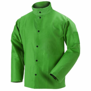 Veste de sécurité industrielle en tissu de coton perforé traité FR, haute performance, certifiée CE, imperméable, résistante à la chaleur 500-1000°C - Product Image 4