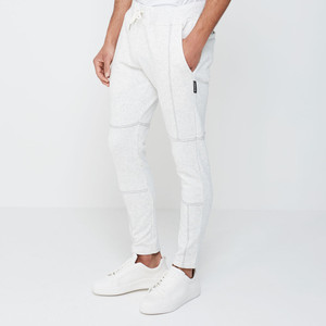 Men's <b>White</b> Cotton Durable Lightweight Sweatpants Elastic Waist Drawstring Casual <b>Joggers</b> Cargo Side Pockets Breathable Quick - Product Image 4