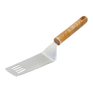 Cortador y Levantador de Pizza de 27 cm con Cuchilla de Acero Inoxidable y Mango con Textura de Madera, Herramienta de Cocina Duradera - Product Image 6