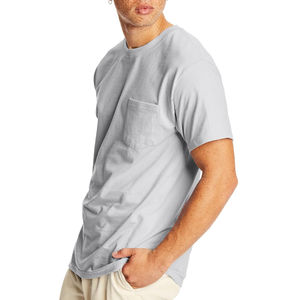 T-shirt d'été pour homme, haute qualité, 100% coton respirant, 150 grammes, couleur unie, tendance, à prix avantageux - Product Image 3